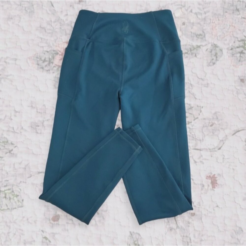Spyder Winter Active/Sport Interior Fleece Winter Leggings- Small